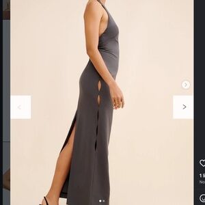 Free People Liv Foster Stretch Crepe Column Gown